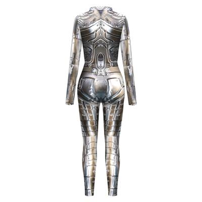 New Mechanical Cool Digital Printing Button Hand Onesie Tights Women's Play Clothes