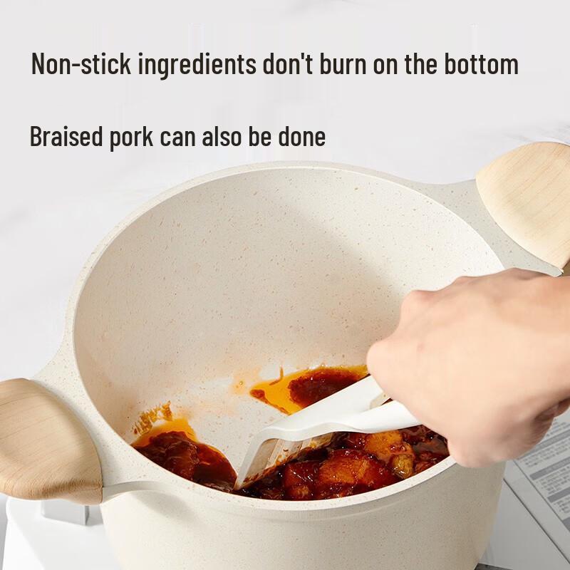 Cooker King Big White Micro-Pressure Non-stick Soup Pot