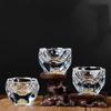 50ml Luxury Crystal Glass Vodka SGlass Sake Teacup Glass Bar Liqueur Double Bottom Gold Foil Glass Tea Cup