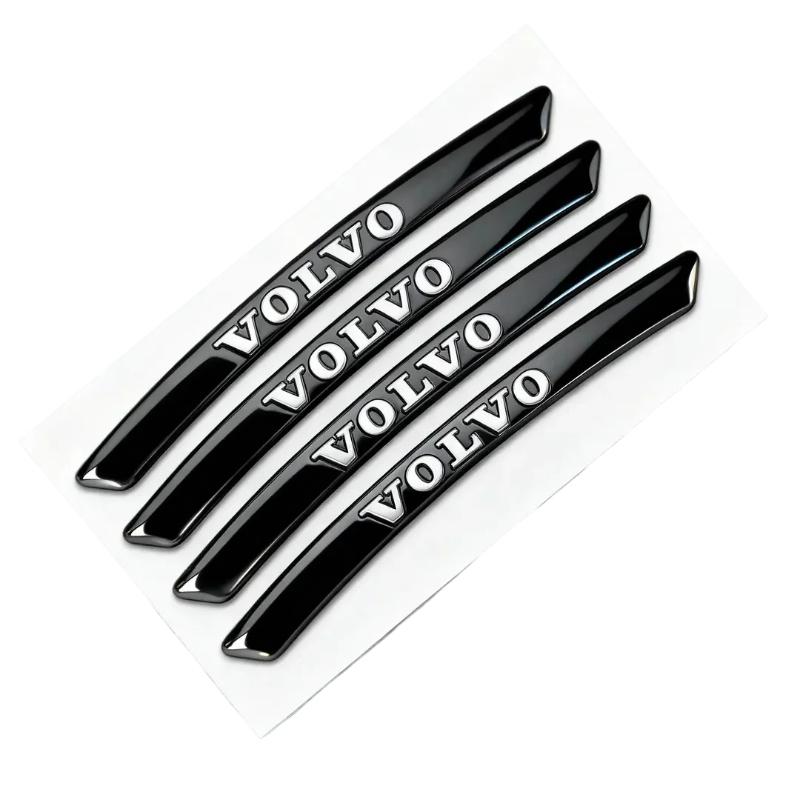 Car Wheel Hub Tire Badge Sticker Racing Car Wheel Rim Sticker Decorative Accessories Volvo S80 S60 Xc60 Xc40 Xc90 V90 V60 V40 T5