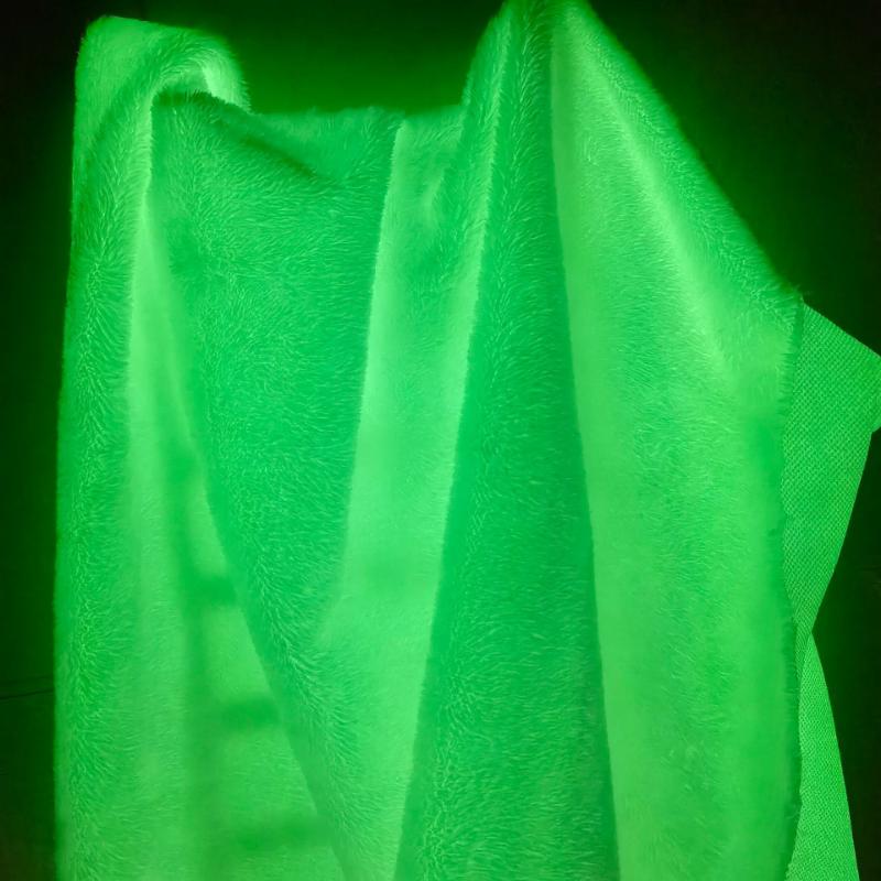 Tessuto Peluche Luminoso al Buio Larghezza 1.5m Velluto Luminoso Tessuto Fluorescente che Cambia Colore Tessuti di Design per Cucito Fai-da-te Giocattoli