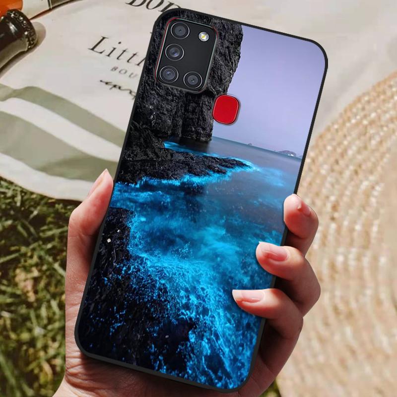 For Samsung A21S Case Phone Cover Silicone Soft TPU Back Cover for Samsung Galaxy A21S Case A 21S A21 S A217F Fundas Bumper