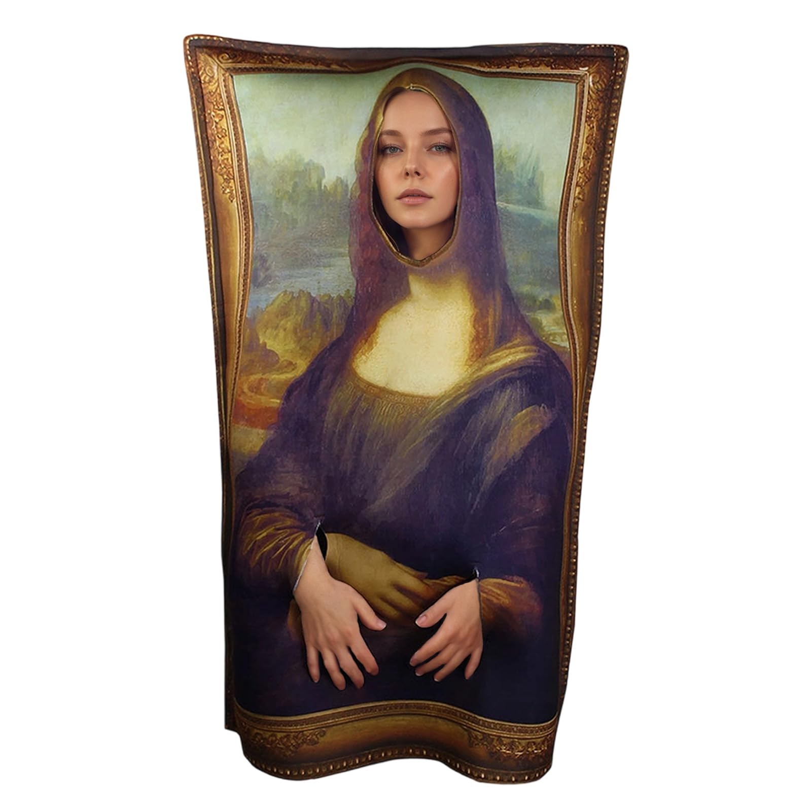 

[Formemory] Funny Cosplay Costume, Full-Body Kigurumi, Perfect for Halloween, Comedy Parties, Events, and Year-End Parties (Smiling Woman)