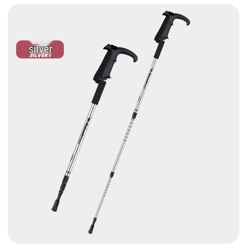 Alüminyum Alaşımlı Yürüyüş Batonları: Dış Mekan Yürüyüşleri İçin Üç Bölümlü Darbe Emici Yürüyüş Bastonları