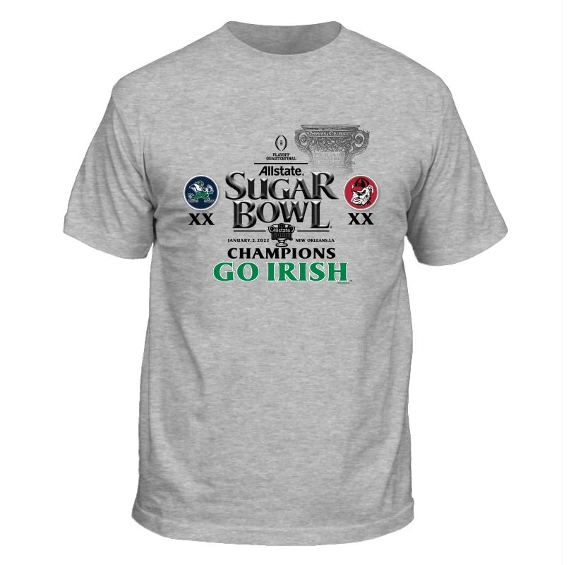 New World Graphics 2025 Playoff Quarterfinal College Football Go Irish 2XL