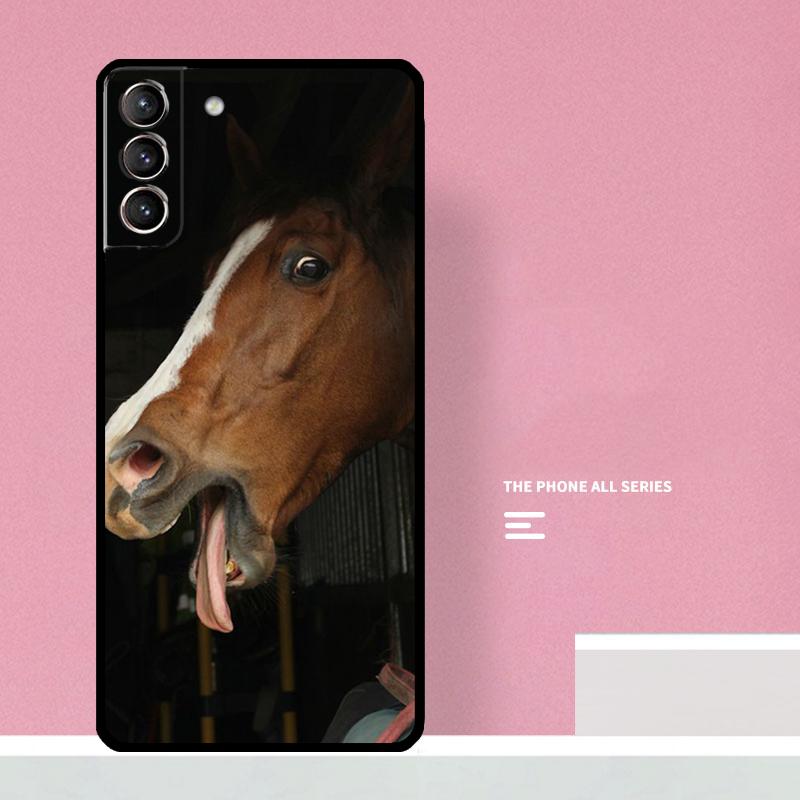 Funny Horse Animal Case For Samsung Galaxy S23 Ultra S20 FE S21 FE Note 10 20 S8 S9 S10 Plus S22 Ultra Cover