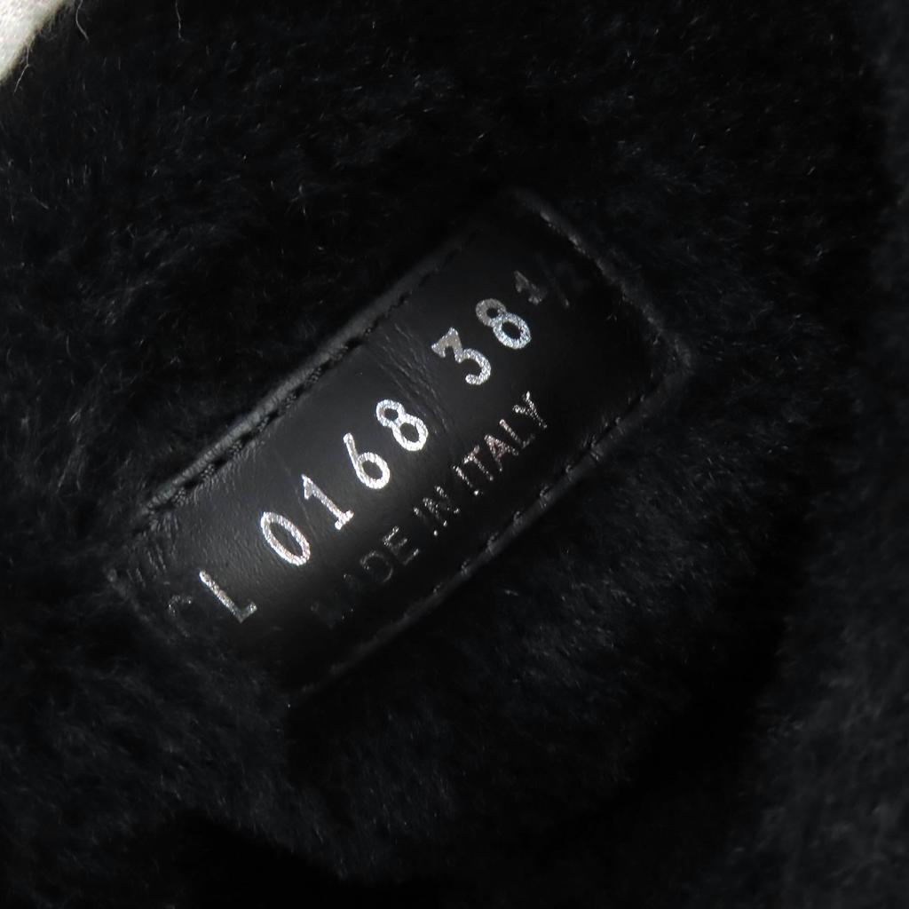 Great LOUIS VUITTON Knee-high boots Snowball Line Monogrammed shearling 38.5 Used
