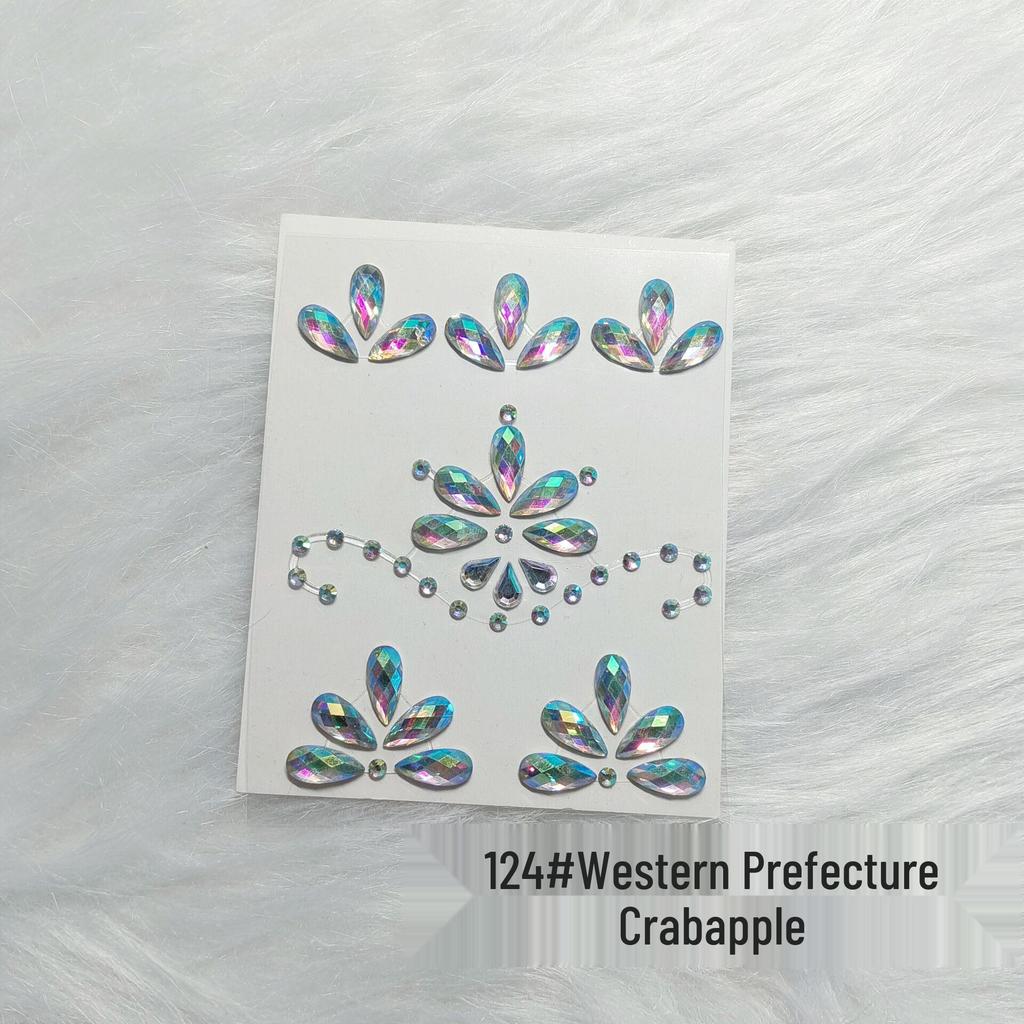 Kids' Rhinestone Eye and Brow Stickers for Makeup and Performances