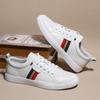 2025 Leather Board Shoes Men's Trendy One-pedal Casual Shoes First Layer Cowhide Fashion Trend Versatile White Shoes