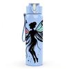 1PC Colorful Butterfly Fairy Wing Pattern 750ml Color Plastic Sports Water Bottle Leakproof Flip Straw Lid Suitable for Sports Office Home Use