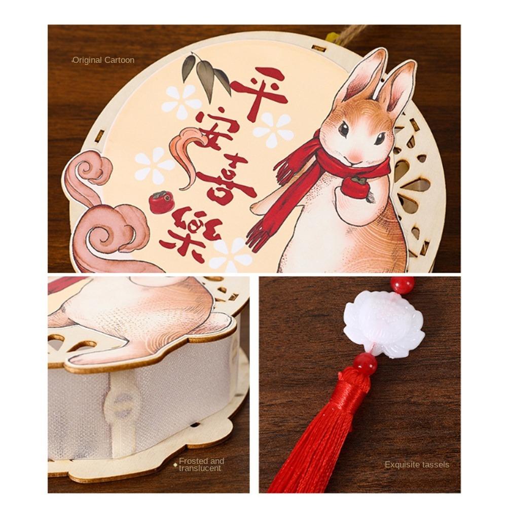 Chinese Middle Autumn Festival Lantern Paper Rabbit Lantern  Women Children