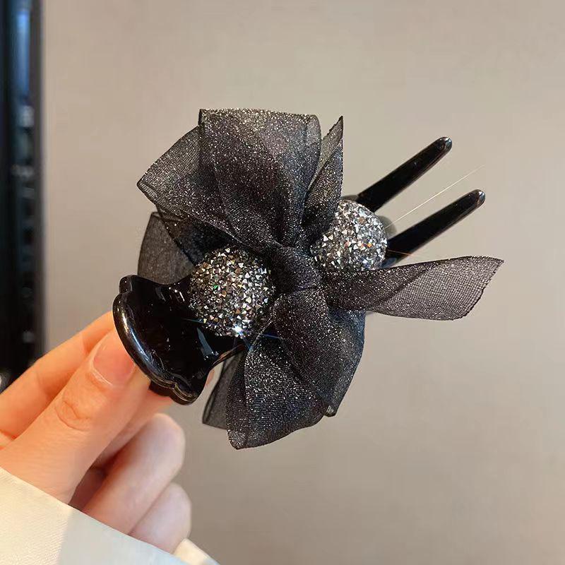 Elegant Shark Clip: Large Bow Hairpin for Women