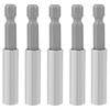 5PCS 1/4 Inch Hex Shank Screwdriver Extension Holder  Drilling Application