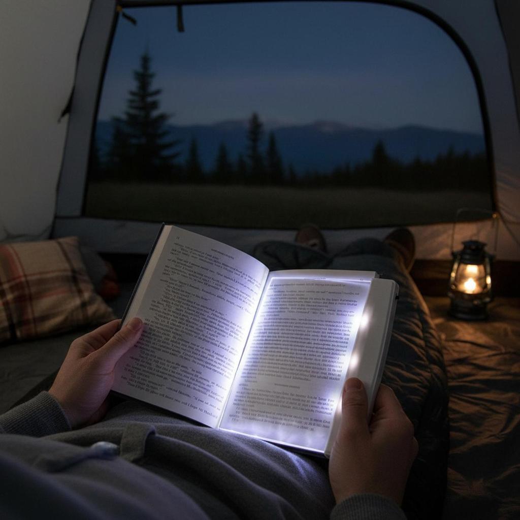 LED Book Light and Night Light Flat Book Light LED Panel Detachable Clip Lamp Reading Book Lights for Readers Bed Desk Bedside
