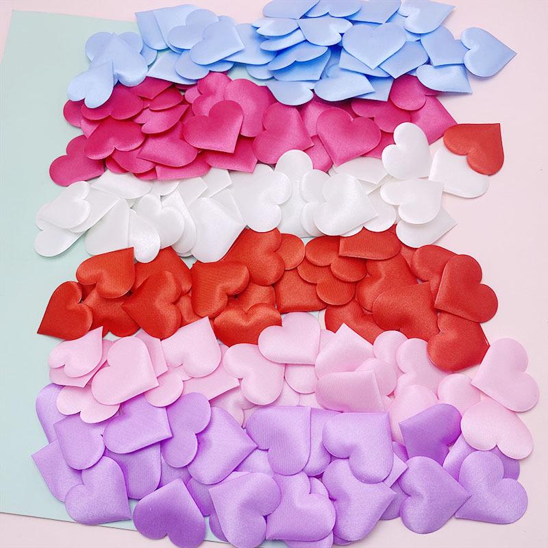 3D Peach Heart Ultrasonic Embossed Wedding Decoration Petal Toss Flowers