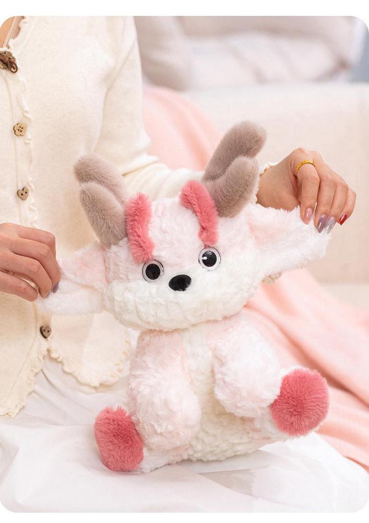 Pink Dragon Plush Toy - Cute Sleeping Pillow & Gift for Girls