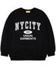 UNION GARMENTS [Fleece-Lined] 1997 City Oversized Sweatshirt Black