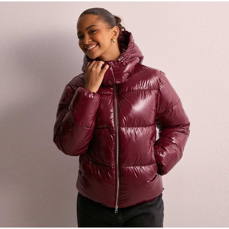 New Women's Casual Sports Hooded Cotton Jacket with Zipper Clip Autumn and Winter Women's Clothing Cotton Jacket Coat