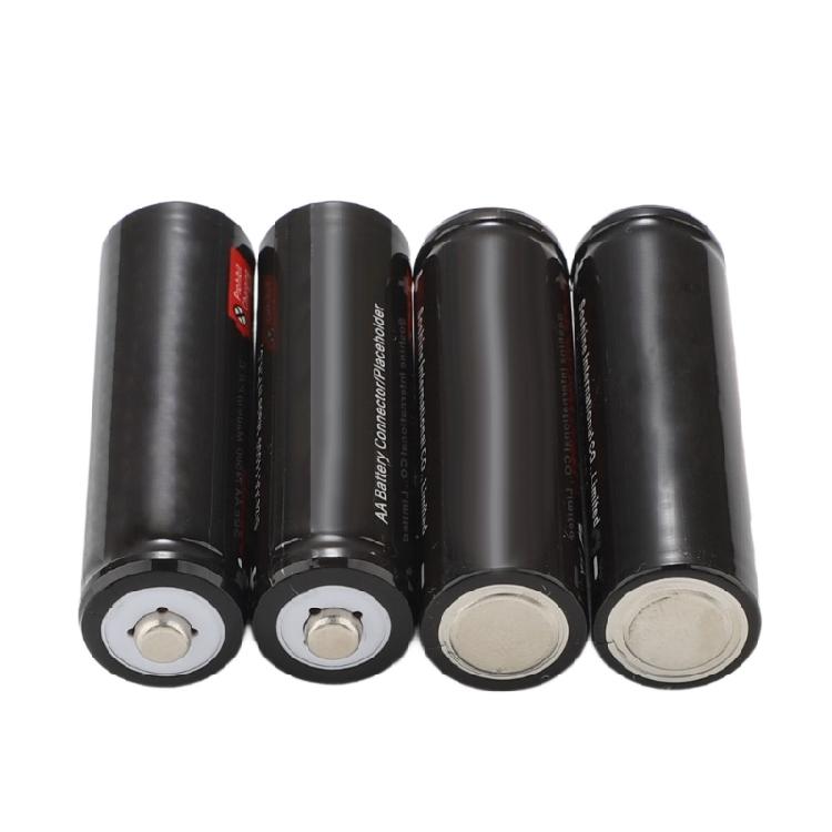 LR6 AA Dummy Battery Placeholder Replacement Fake Battery Housing Shell Conductor for DIY Projects Not Real Battery