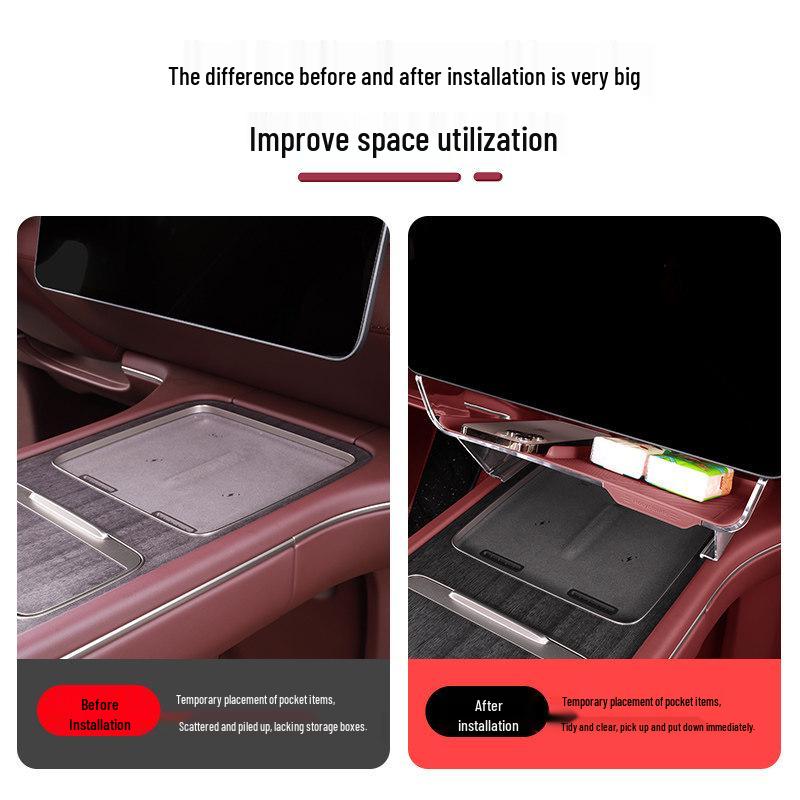 NIO ES8 Under-Screen Storage Box for 26 Models - Car Interior Accessories