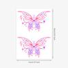 Premium Sense Simple Y2K Wind Babes Dopamine Color Butterfly Arm Clavicle Tattoo Stickers