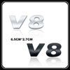 SVLHP1 ABS Electroplated Car Sticker V6 V8 Emblem Tail Badge Decal For VW Touareg TDI Car Accessories