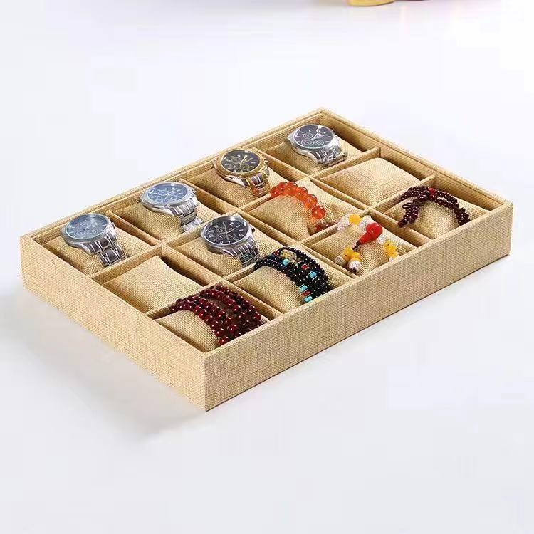 Luxury Velvet Jewelry Display and Storage Stand for Watches and Bracelets