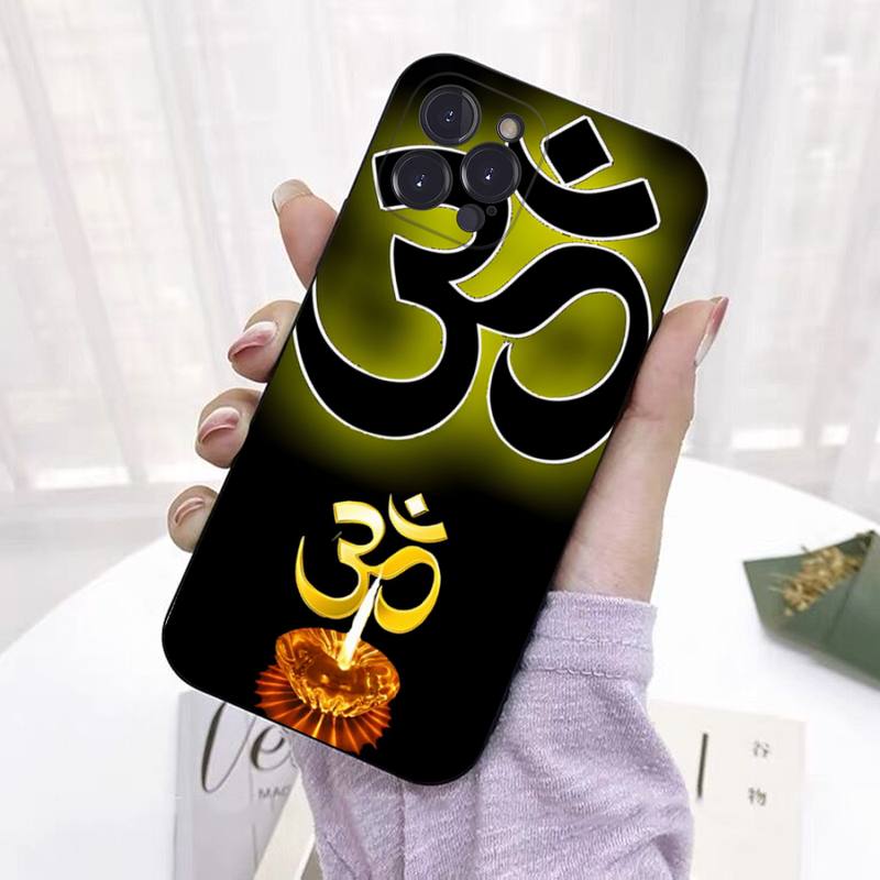 Aum Om Yoga Telefon Fall Für iPhone 8 7 6 6S Plus X SE 2020 XR XS 14 11 12 13 Mini Pro Max Handy Fall