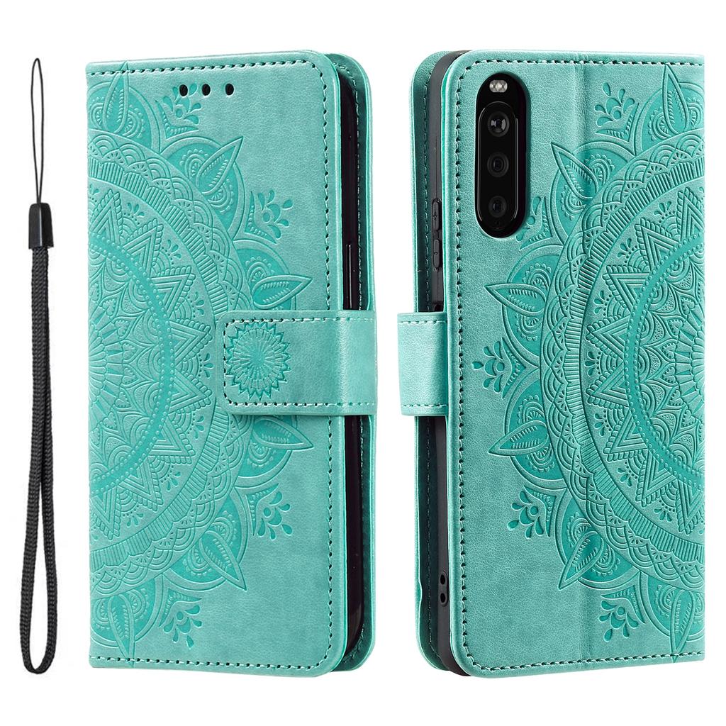 For Sony Xperia 10 VI Case Mandala Flower Imprinted Flip Stand Phone Cover