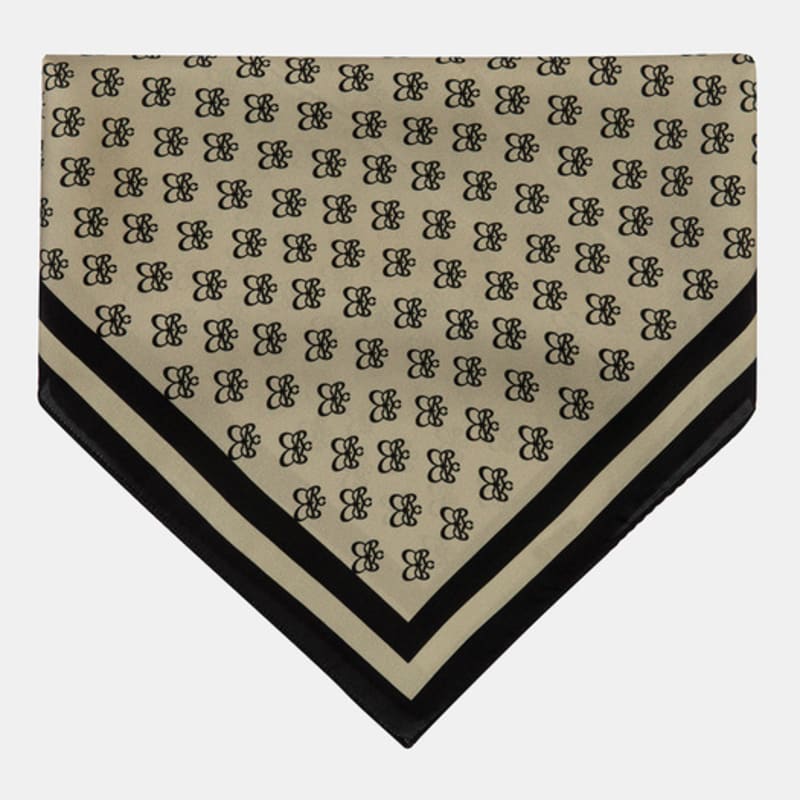 RECLOW R-MONOGRAM SCARF BEIGE Scarf