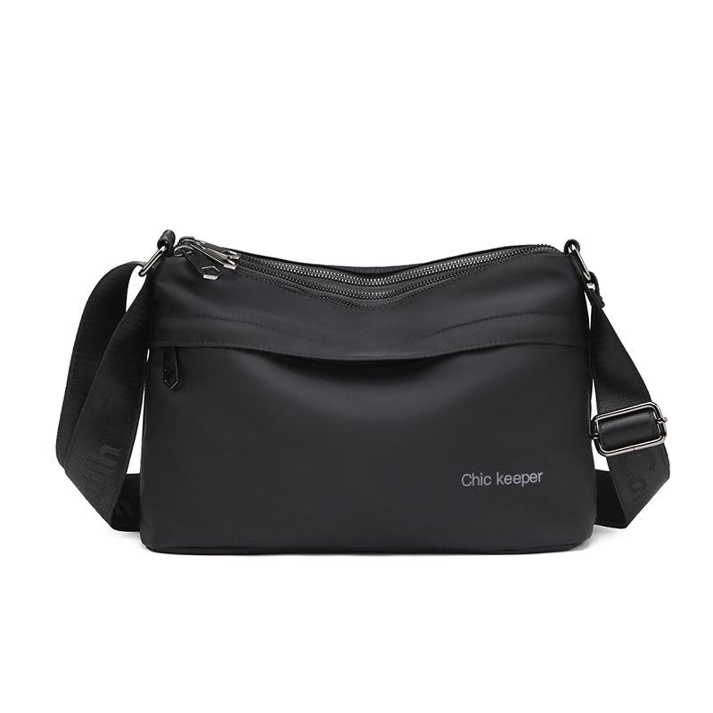 

2025 Мужской водонепроницаемый многосекционный кроссбоди и рюкзак - Деловой кэжуал, легкий дизайн One Size чёрный