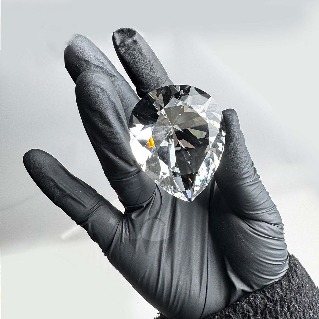 Delta Force Game Crystal Prop K9 Glass Diamond Collectible Pear-Shaped Gem Souvenir with Display Box Cosplay Desk Decor Gift