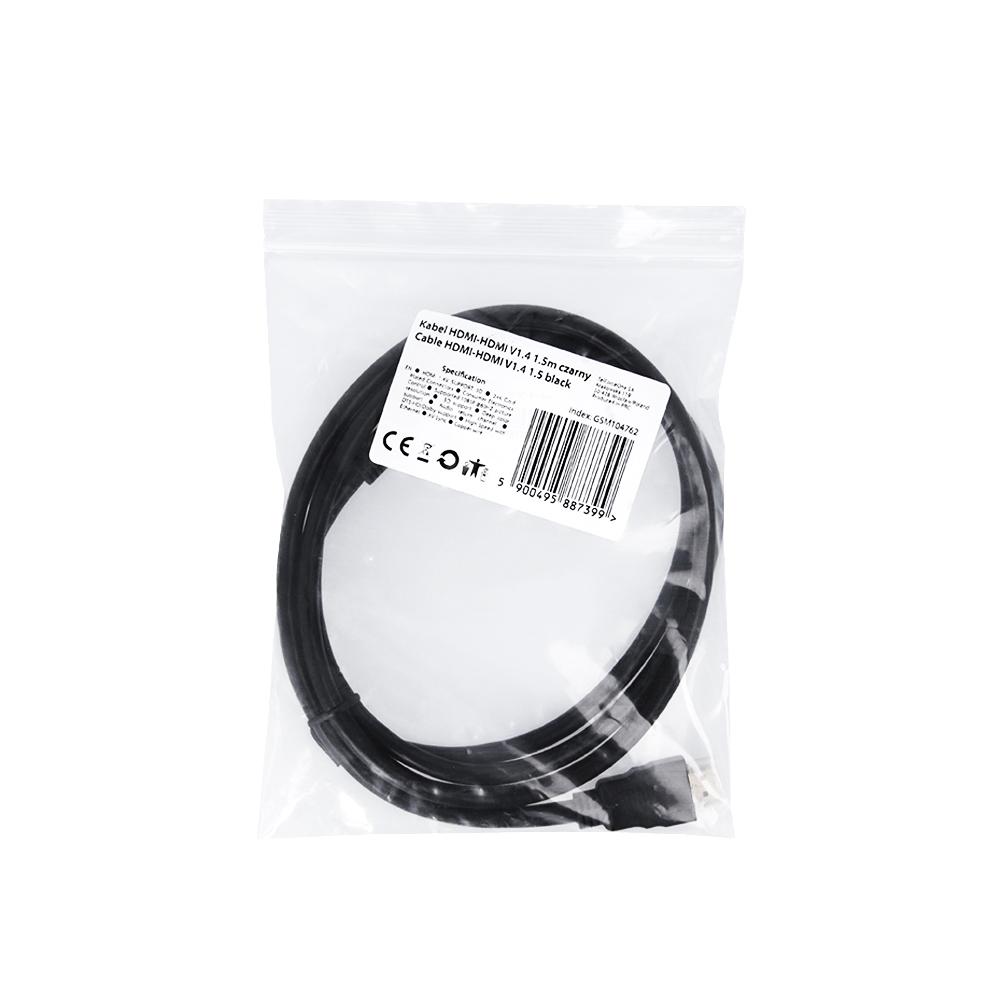 Kabel Hdmi-Hdmi V2.0 1.5M Czarny