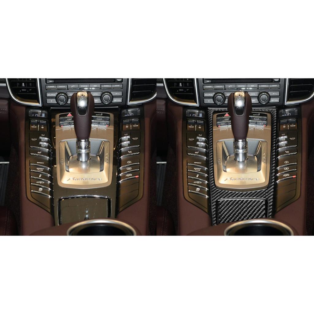 Pentru Porsche Panamera 2010-2016 Fibră de carbon Comandă Centrală Panou Multimedia Capac Interioare Auto Accesorii Decorare