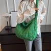 Women Padding Shoulder Bag Casual Quilted Crossbody Bag Fashion Solid Messenger Bag Versatile Slouchy Shopping Bag