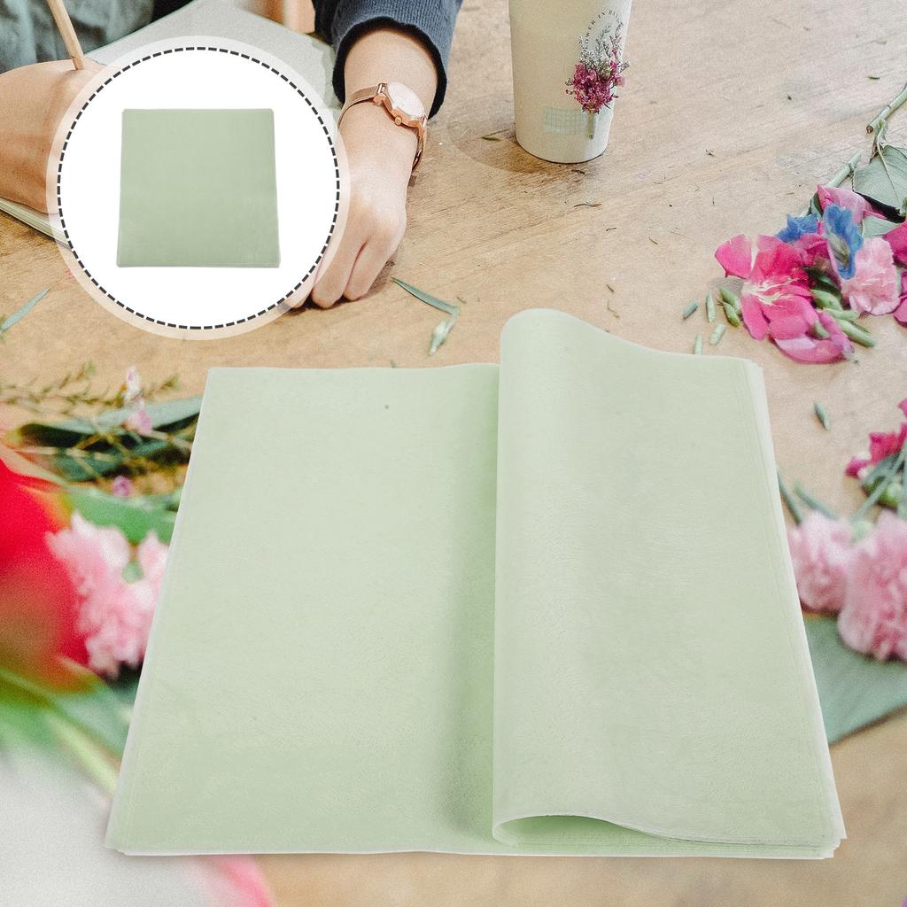 50 Blatt zuschneidbares wasserfestes Taschentuch-Birkenpapier für Geschenkverpackung Blumengestecke Blumenstrauß-Einlage Ladenverpackung