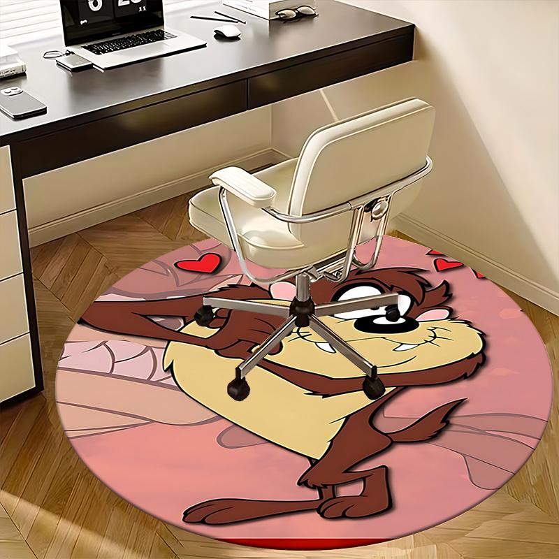 Love Taz Chair Mat - Round Carpet for Home Decor, Office Use, Living Room