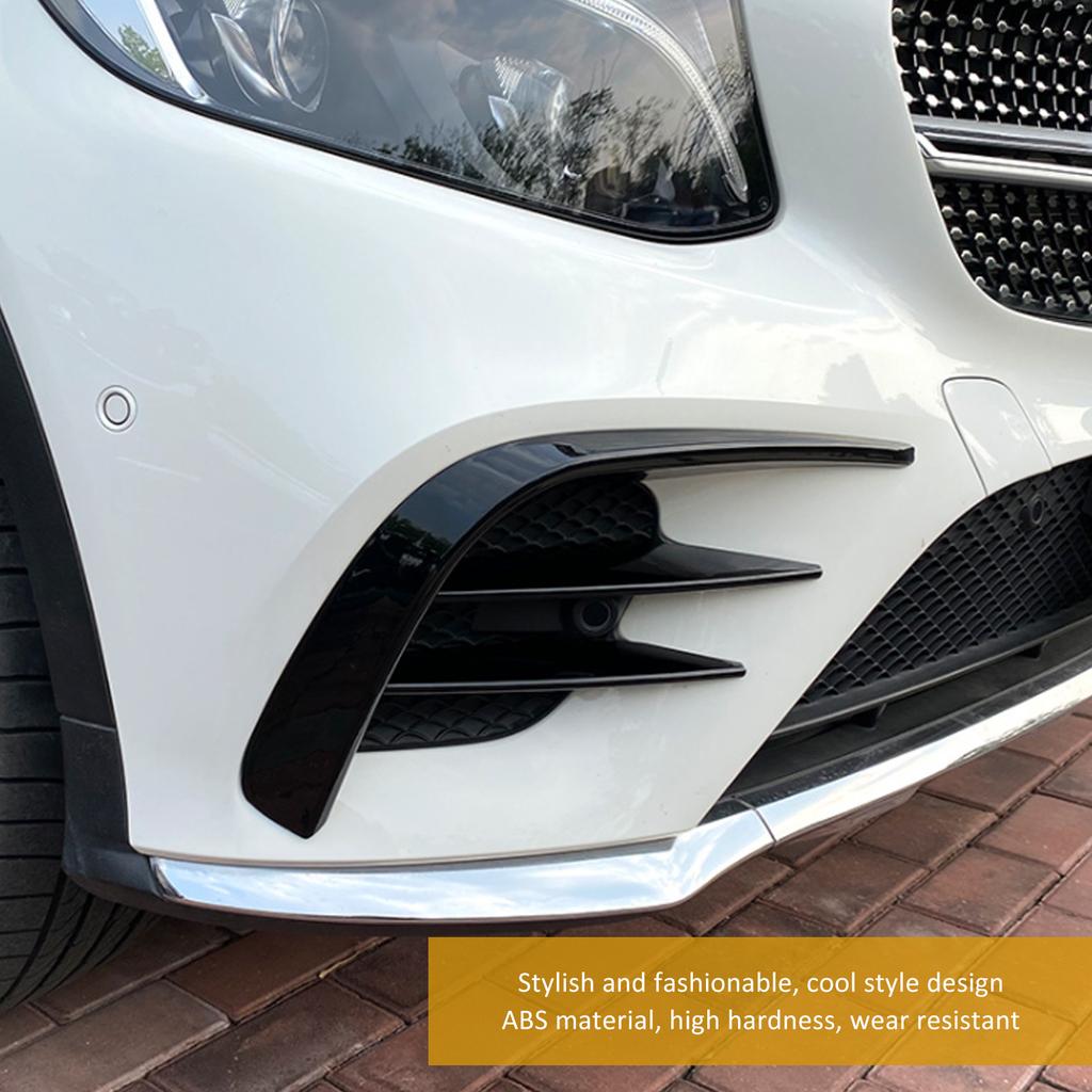 4PCS Front Bumper Fog Light Trim High Hardness Replacement for  ‑  GLC Class X253   Line 2016‑2019