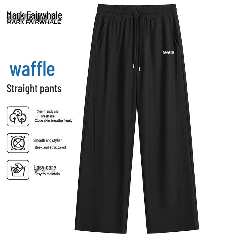 Mark Fairwhale Men's Loose Waffle Weave Casual Pants