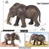 Wildlife Elephant Simulation Toy: African & Asian Elephant Model for Children
