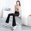 Autumn Korean Vintage Fashion Tight WashdeWomen Flared Jeans Woman High Waist WideLeg Pants Stretch Denim Casual Trousers Female
