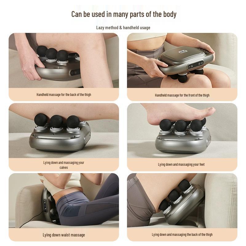 Electric Muscle Massage Gun with 6 Heads for Full Body Pain Relief