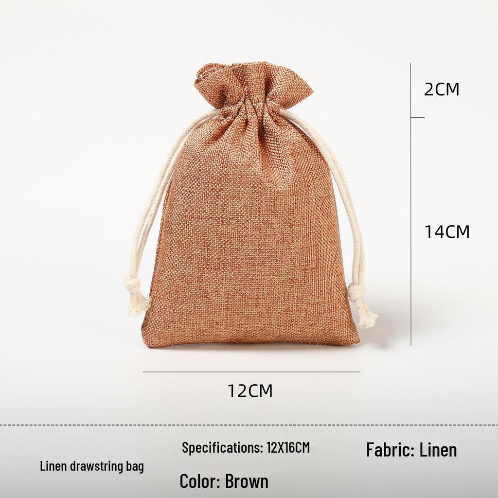 Custom Drawstring Wenwan, Cotton, Linen, or Rice Bag