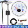 52mm 240-33ohm Fuel Level Meter Oil Gauge Red Yellow 7 Colors Light 9-32V Fuel Sensor 175mm 200mm 250mm 300mm 400mm 500mm