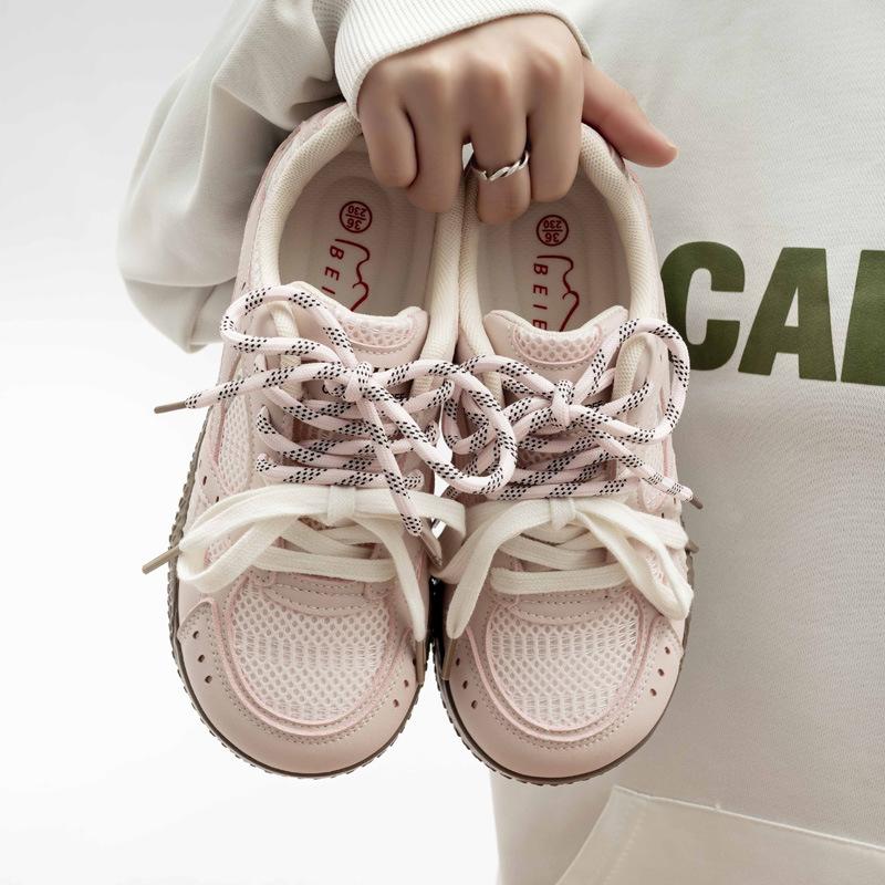 Zvyšující tenisky studentská sportovní obuv univerzální síťovaná dámská obuv lehká německá tréninková obuv