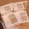 High-Gloss Contouring All-In-One Palette, Nose Bridge Contour, Four-Color Eyeshadow Palette, Comprehensive Palette, Matte Glitter, Shadow Contouring