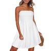 2025 Cross-Border Plus Size Strapless Bandeau Summer Beach Dress