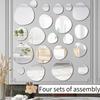 Modern 3D Acrylic Mirror Wall Stickers Egg Cobblestone Geometric Pattern DIY Art Wall Decal for Home Bedroom TV Background Decor
