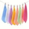 10pcs Square Towels Random Color Packaging Multifunctional Facial and Cleaning Small Square Towels Home and Bathroom Supplies