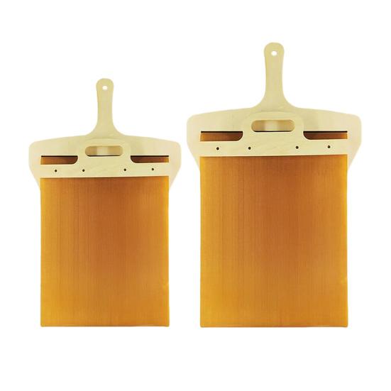 Pizza Posuvná lopata s dřevěnou rukojetí Oboustranná dřevěná pizza špachtle Nepřilnavá lopatka pro vnitřní venkovní pece